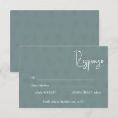 Huwelijkskaart Reactie RSVP Kaartje (Voorkant / Achterkant)