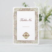 Huwelijkskaart Rode Indiër - plaatskaart (Staand voorkant)