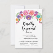 Huwelijkskaart RSVP Fiesta Kaart (Voorkant)