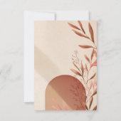 Huwelijkskaart RSVP Terracotta Boog Kaart (Achterkant)