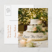 Huwelijkskaart-- Trouwtaart Aankondigingskaart (Voorkant / Achterkant)