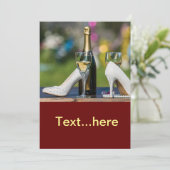 Huwelijkskaart Uitnodiging (Staand voorkant)