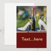 Huwelijkskaart Uitnodiging (Voorkant / Achterkant)