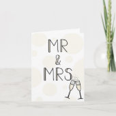 Huwelijkskaart voor Mr & Mrs Kaart (Voorkant)