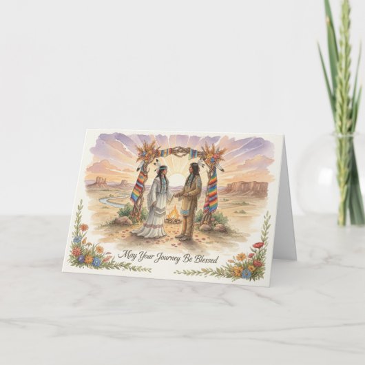 Huwelijkskaart voor Native Americans Kaart (Voorkant)