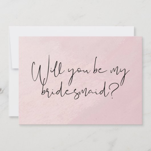 Huwelijkskaart 'Wil je mijn bruidsmeisje zijn?' Kaart (Voorkant)