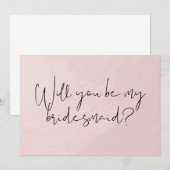 Huwelijkskaart 'Wil je mijn bruidsmeisje zijn?' Kaart (Voorkant / Achterkant)