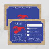 Huwelijkskaarten Crawfish Kookfeest Kreeft Uitnodi Kaart (Voorkant / Achterkant)