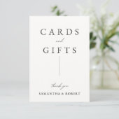 Huwelijkskaarten en -cadeauschild (Staand voorkant)