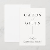 Huwelijkskaarten en -cadeauschild (Voorkant / Achterkant)