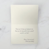 Huwelijkskaarten met dankbetuiging bedankkaart (Binnen)