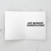 Huwelijkskaarten voor katten kaart (Binnen)