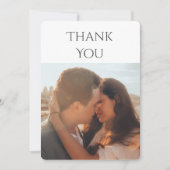 Huwelijkskaartje met 2 foto's en bedankje bedankkaart (Voorkant)