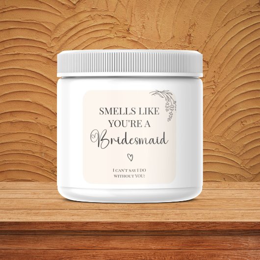 Huwelijkskandidaat Uitnodiging Kaars Sticker Label