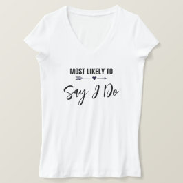 Huwelijkskandidate Bruid Bachelorette Feest T-shirt