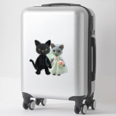 Huwelijkskatten Sticker (Koffer)