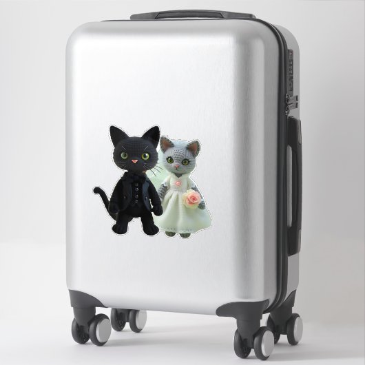 Huwelijkskatten Sticker (Koffer)