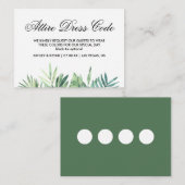 huwelijkskleding informatiekaartje (Voorkant / Achterkant)