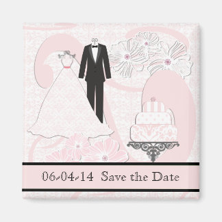 Huwelijkskleding Save the Date Magnet