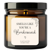 Huwelijksklok Candle Sticker Label