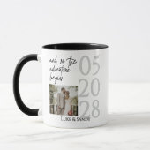 Huwelijkskoffiebeker voor koppels, cadeau voor pas mok (Links)