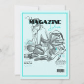 Huwelijkskranten mode diva tijdschrift kaart (Voorkant)