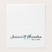 Huwelijkslabel 016 kaart (Buitenkant ongevouwen)