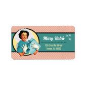 Huwelijkslabels voor gelukkige bruid etiket (Voorkant)