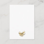 Huwelijkslepel Vork Bruids-Shower Recept Verzoek Informatiekaartje (Achterkant)