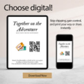 Huwelijkslijst Honeymoonfonds QR-code Cadeau Kaart