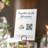 Huwelijkslijst Honeymoonfonds QR-code Cadeau Kaart