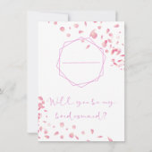 Huwelijksmeisje kaart (Achterkant)