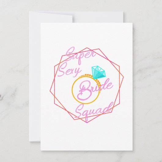 Huwelijksmeisje kaart (Voorkant)