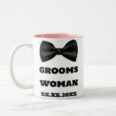 Huwelijksmeisje Naam Bruidegom Vrouw Trouw Mokken (Links)