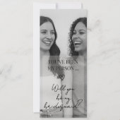 Huwelijksmeisje Voorstel Fotokaart met Herinnering Save The Date (Voorkant)