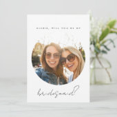 Huwelijksmeisje Voorstelkaart Kaart (Staand voorkant)