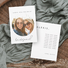 Huwelijksmeisje Voorstelkaart Kaart