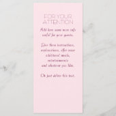 Huwelijksmenu aangepast menu (Achterkant)