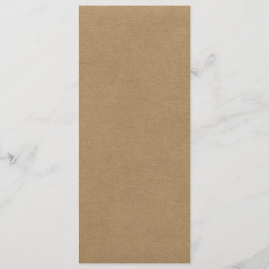 Huwelijksmenu Ambachtelijk Papier  Menu (Achterkant)