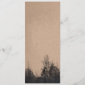 Huwelijksmenu herfst kraftpapier menu (Achterkant)