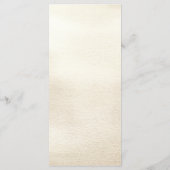 Huwelijksmenu kaart of Bruiloft Menu Kaart (Achterkant)