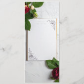 huwelijksmenu menu (Achterkant)