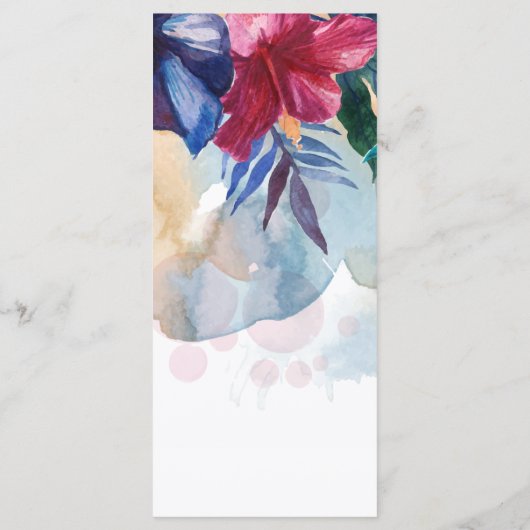 Huwelijksmenu | WATERVERVEN Menu (Achterkant)