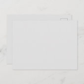 Huwelijksmenu's Uitnodiging Briefkaart (Voorkant / Achterkant)