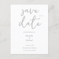 Huwelijksmoderne kalligrafie Save the Date