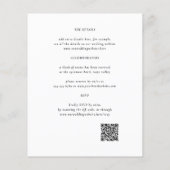 Huwelijksmonogram | Alles in één QR-code budgetfot (Achterkant)