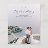 Huwelijksmonogram | Alles in één QR-code budgetfot (Voorkant)