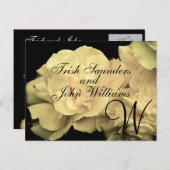 Huwelijksmonogram Bruidegom Namen aankondiging (Voorkant / Achterkant)