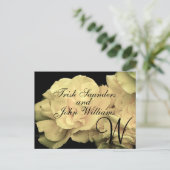 Huwelijksmonogram Bruidegom Namen aankondiging (Staand voorkant)