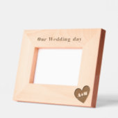 Huwelijksmonogram Custom Wood Afbeelding Lijsten Gegraveerde Lijstjes (Links)